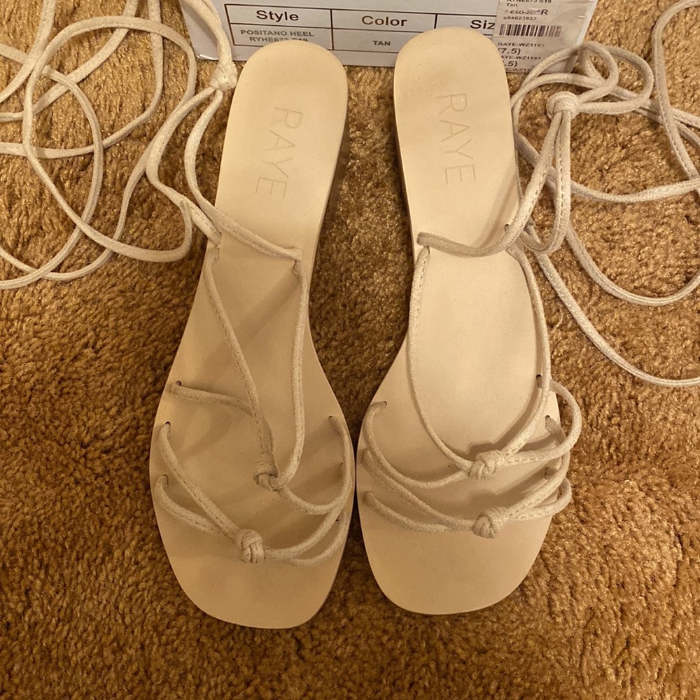 RAYE positano heel tan